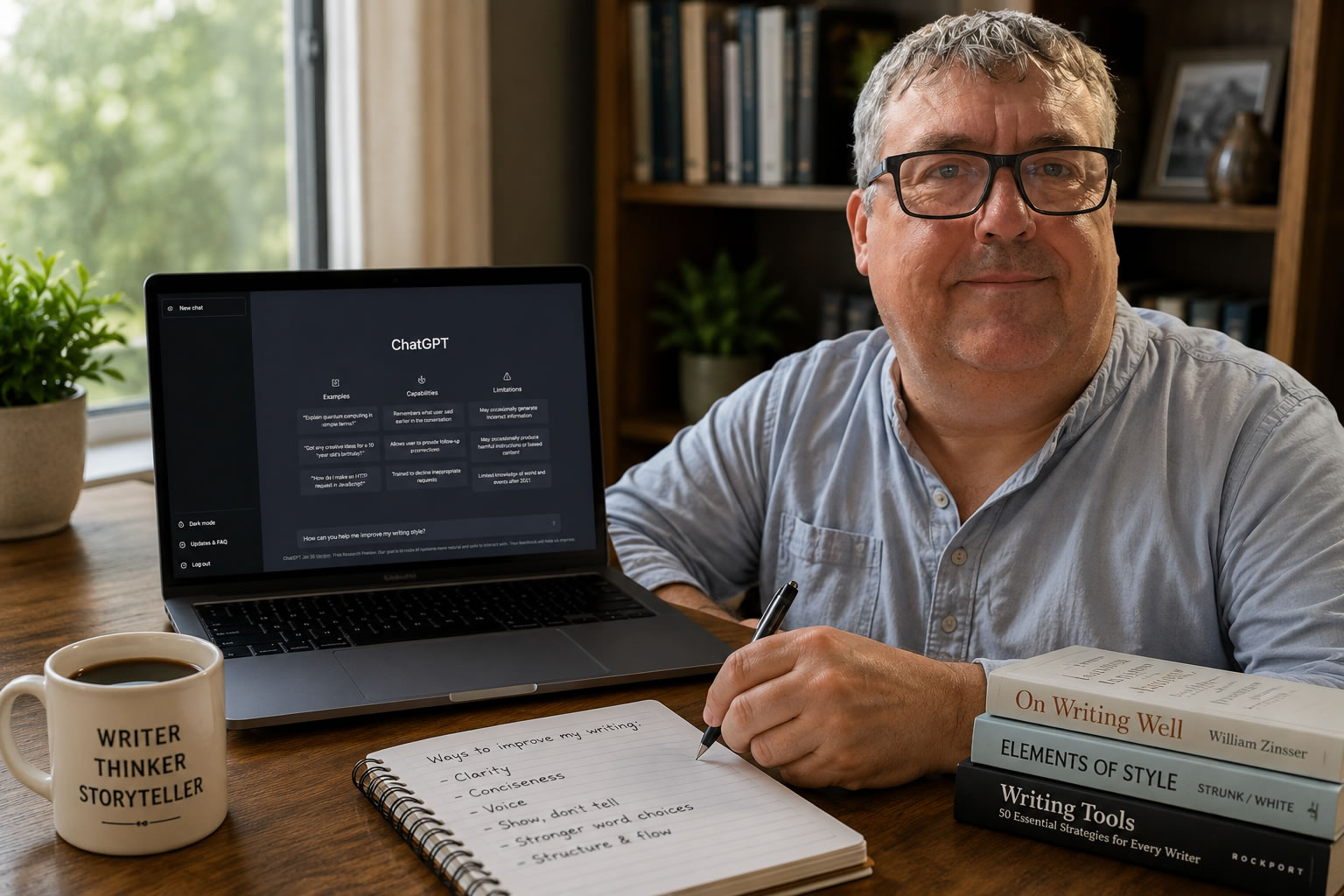 Improving writing style with AI
